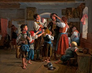 Der Abschied des Wehrpflichtigen von Ferdinand Georg Waldmuller