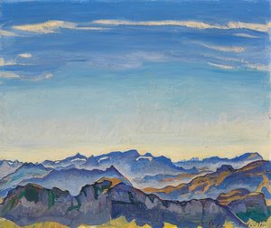 Die Waadtländer Alpen von den Rochers de Naye aus von Ferdinand Hodler