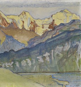 Eiger, Mönch und Jungfrau von Beatenberg aus