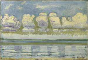 Genfersee mit dem Schweizer Jura, 1909 von Ferdinand Hodler