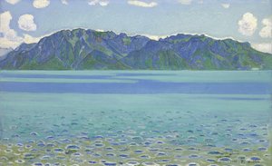 Le Grammont, von Hodler, Ferdinand (1853-1918). Öl auf Leinwand