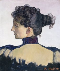 Porträt von Mademoiselle Berthe Jacques, Frau des Künstlers von Ferdinand Hodler