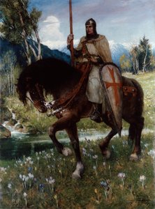 Parsifal auf der Suche nach dem Heiligen Gral, 1912 von Ferdinand Leeke