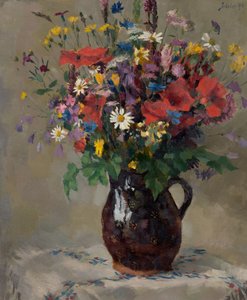 Wiesenblumen in Krug von Ferdinand Matthias Zerlacher