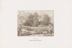 Dienstag. Festung Salzburg von der Südseite von Ferdinand Olivier