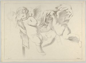 Studie von drei Putti, ca. 1800-1844