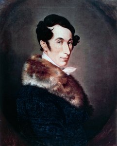 Porträt des deutschen Komponisten, Dirigenten und Pianisten Carl Maria von Weber (Eutin bei Lübeck)