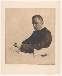 Porträt von Hugo Wolf von Ferdinand Schmutzer (signed by artist)