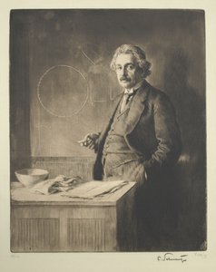 Porträt von Albert Einstein 1879-1955, 1921