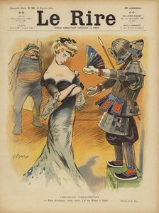 Satire auf die Beziehungen Frankreichs zu Japan, als die Spannungen zwischen Japan und Frankreich zunahmen