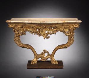 Konsolentisch, ca. 1765 von Ferdinand Tietz