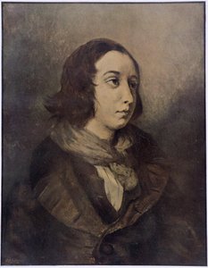 Porträt von George Sand (Aurore Dupin, Baronne Dudevant) (1804-1876) von Delacroix.