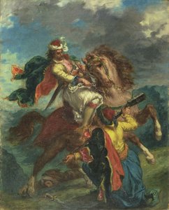 Ein Türke ergibt sich einem griechischen Reiter, 1856