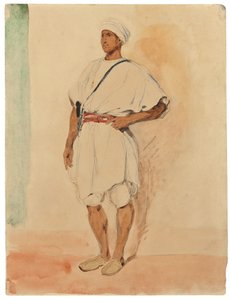 Ein stehender Marokkaner von Ferdinand Victor Eugene Delacroix