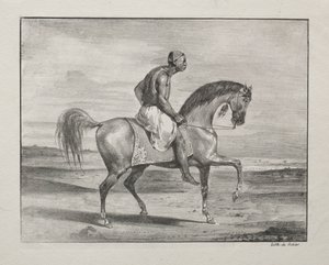 Afrikaner zu Pferd, 1823 von Ferdinand Victor Eugene Delacroix