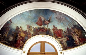 Alexander der Große (356-323 v. Chr.) lässt die Werke von Homer in einer goldenen Kassette einschließen