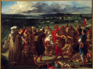 Arabische Gaukler von Ferdinand Victor Eugene Delacroix
