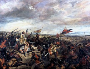 Schlacht von Poitiers 1356, 1830 von Ferdinand Victor Eugene Delacroix