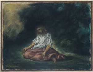 Christus im Garten Gethsemane von Ferdinand Victor Eugene Delacroix