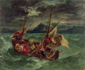 Christus auf dem See Genezareth von Ferdinand Victor Eugene Delacroix