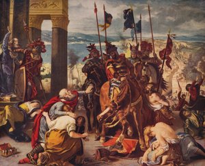 Einzug der Kreuzritter in Konstantinopel von Ferdinand Victor Eugene Delacroix