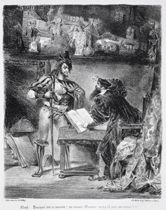 Erstes Treffen zwischen Faust und Mephistopheles: 