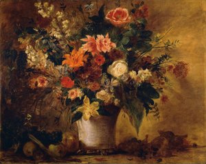 Blumen und Früchte