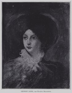George Sand von Ferdinand Victor Eugene Delacroix