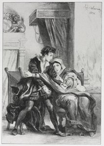Hamlet und die Königin, 1834