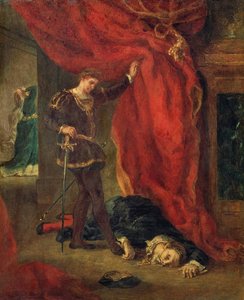 Hamlet vor dem Leichnam von Polonius
