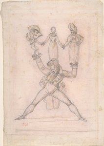 Italienisches Theater von Ferdinand Victor Eugene Delacroix