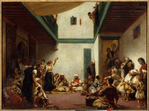 Jüdische Hochzeit in Marokko. Gemälde von Eugene Delacroix (1798-1863)