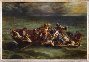 Der Schiffbruch von Don Juan. Salon von 1841 von Ferdinand Victor Eugene Delacroix