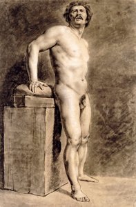 Männliche Akademiefigur, wahrscheinlich Polonais, stehend, 1821