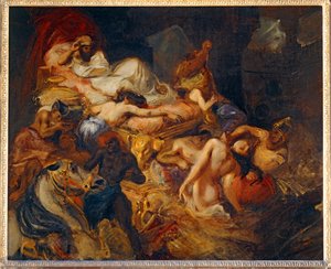 Der Tod von Sardanapalus von Ferdinand Victor Eugene Delacroix