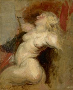 Nereide (Kopie nach Rubens), um 1822 von Ferdinand Victor Eugene Delacroix