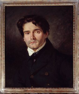 Porträt des Malers Louis Riesener von Ferdinand Victor Eugene Delacroix