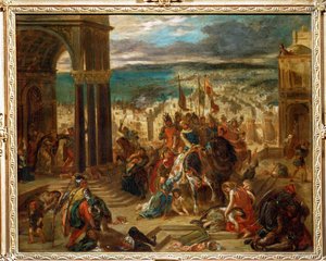 Eroberung von Konstantinopel durch die Kreuzfahrer von Ferdinand Victor Eugene Delacroix