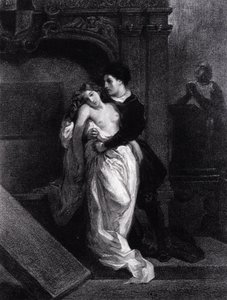 Romeo und Julia - Gravur von Eugène Delacroix