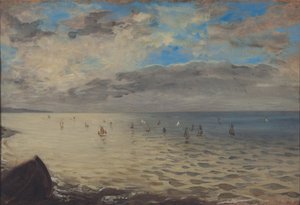 Meerblick von den Höhen von Dieppe von Ferdinand Victor Eugene Delacroix