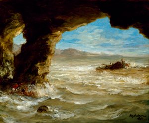 Schiffswrack an der Küste, 1862 von Ferdinand Victor Eugene Delacroix