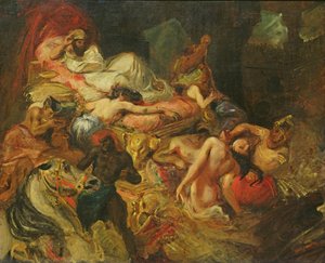 Studie für Der Tod des Sardanapalus von Ferdinand Victor Eugene Delacroix