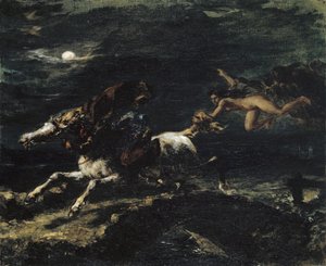 Tam O’Shanter von den Hexen verfolgt, 1849 von Ferdinand Victor Eugene Delacroix
