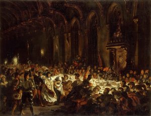 Die Ermordung des Bischofs von Lüttich von Ferdinand Victor Eugene Delacroix