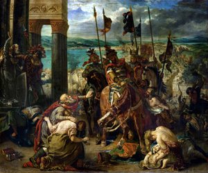 Der Einzug der Kreuzfahrer in Konstantinopel von Ferdinand Victor Eugene Delacroix