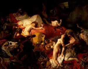 Der Tod des Sardanapalus von Ferdinand Victor Eugene Delacroix