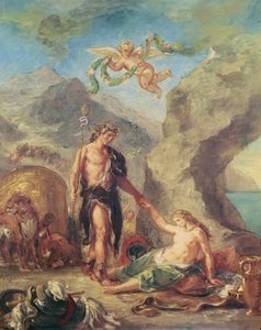 Die vier Jahreszeiten. Herbst: Bacchus und Ariadne, 1862 von Ferdinand Victor Eugene Delacroix