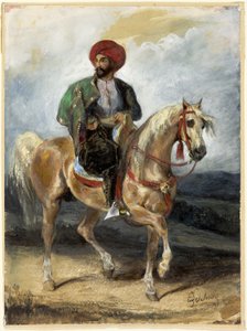 Der türkische Reiter, ca. 1834 von Ferdinand Victor Eugene Delacroix