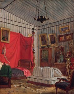 Das Apartment von Graf de Mornay, rue de Verneuil, Paris (Studie), 1833 von Ferdinand Victor Eugene Delacroix