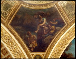Der Tod von Plinius dem Älteren (23-79 n. Chr.) während des Ausbruchs des Vesuvs